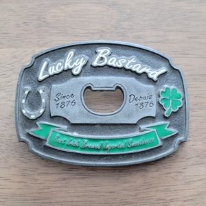 Lucky Bastard belt buckle bottle opener Urban Outfitters